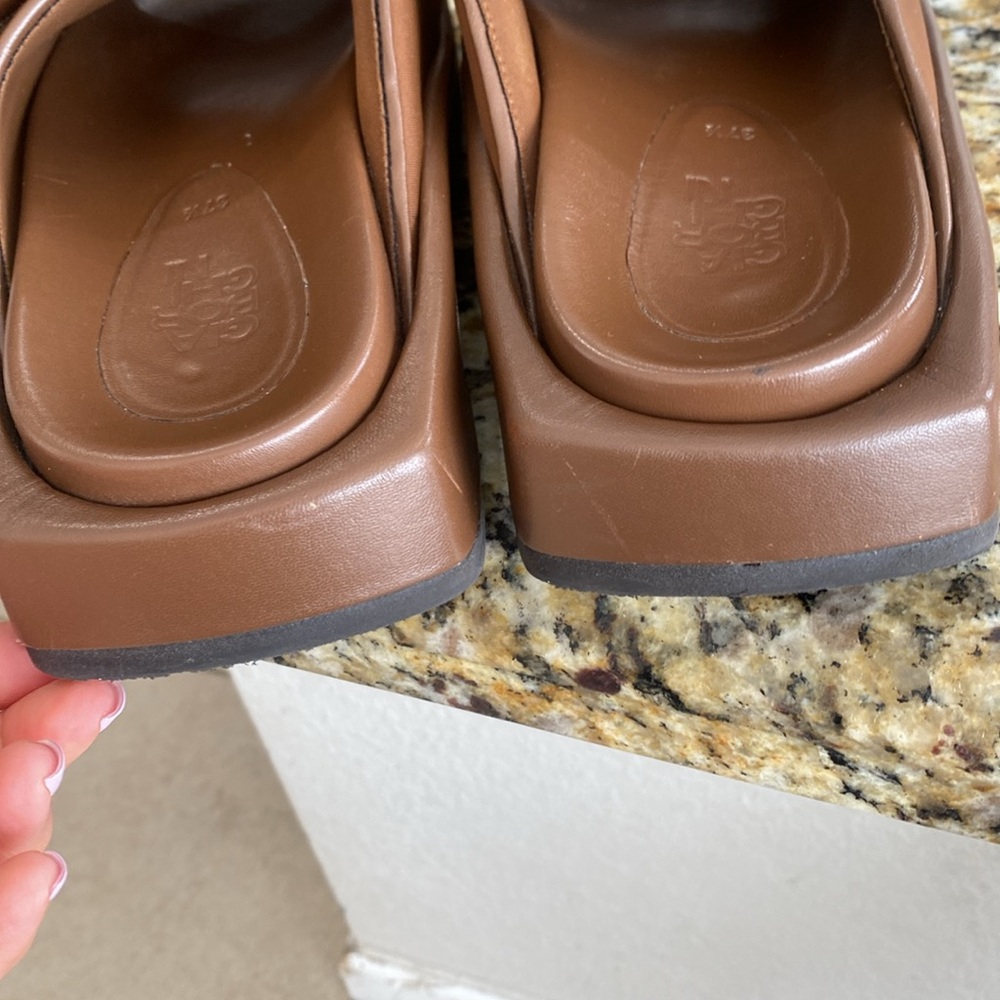 Gia Borghini Gia 1 Padded Slides - Coffee Brown - Picture 9 of 13